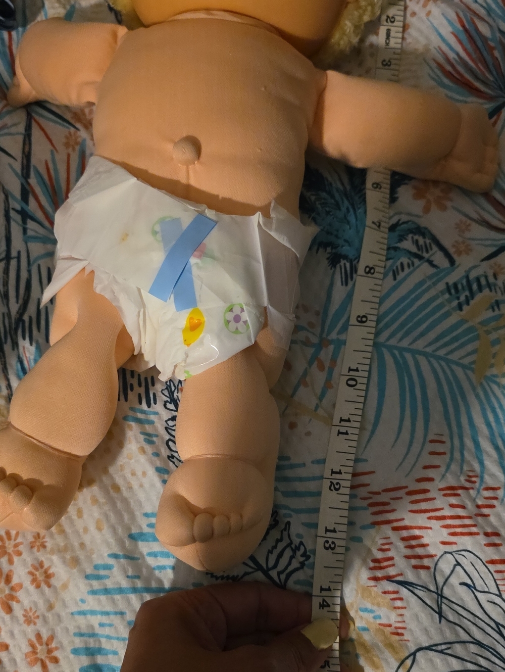 CABBAGE PATCH KIDS Blonde Baby Doll with Diaper - Picture 12 of 12